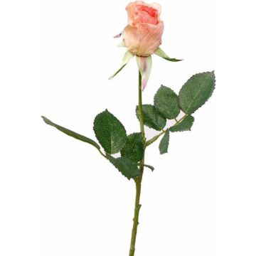 Artificial rose HOLLY, pink, 14"/35cm, Ø 1.6"/4cm