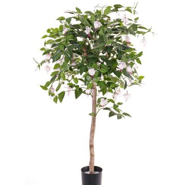 Decoration tree fuchsia MINERVA, natural trunk, flowering, pale pink, 3ft/90cm