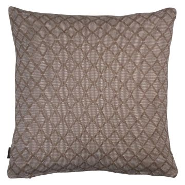 Motif cushion REMAN, light brown, check pattern, 18
