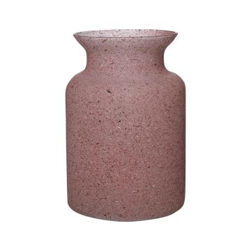 Lantern glass HANNA EARTH, granite-red, 20cm, Ø14cm