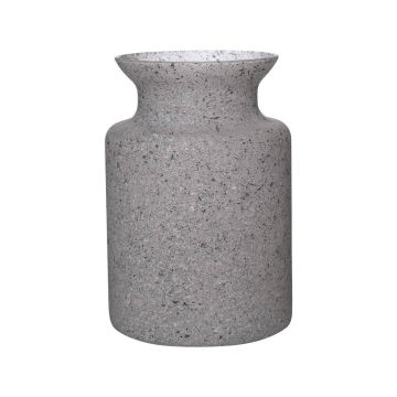 Lantern glass HANNA EARTH, granite-grey, 20cm, Ø14cm