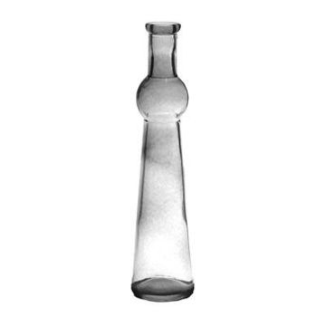 Bottle vase REYNALDO made of glass, clear, 23cm, Ø5,5cm