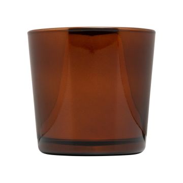 Glass planter ALENA SHINY, shiny copper, 11cm, Ø11,5cm