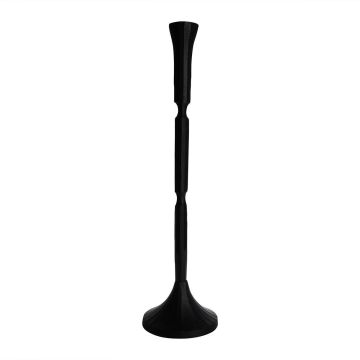 Metal candle holder VENITA, black, 35,5cm, Ø10cm