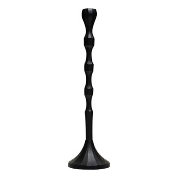 Metal candle holder VENITA, black, 45cm, Ø13cm