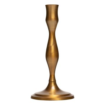 Metal candle holder VENITA, gold, 19cm, Ø10cm