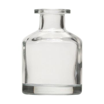 Decorative glass bottle COLUMBANO, clear, 7,2cm, Ø5cm