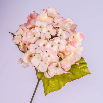 Artificial hydrangea MONA, light pink, 28"/70cm, Ø 6.3"/16cm
