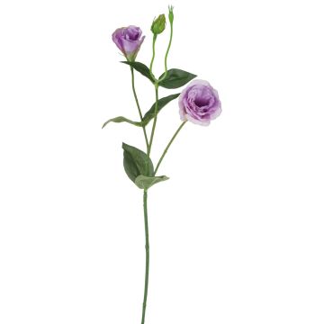 Artificial Lisianthus branch RINARA, purple, 26"/65cm