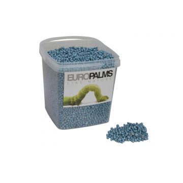 Decorative pearl granules / Expanded clay pebbles PERLA, shiny turquoise, 0.04"-0.16"/1-4mm, 5,5l bucket, Made in Germany