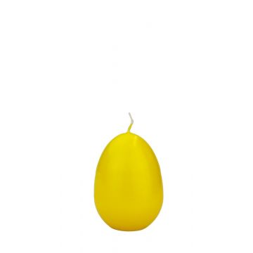Easter egg candle LEONITA, yellow, 2.4"/6cm, 1.8"/4,5cm, 7h - Made in Germany