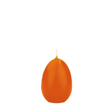 Easter egg candle LEONITA, orange, 2.4"/6cm, 1.8"/4,5cm, 7h - Made in Germany