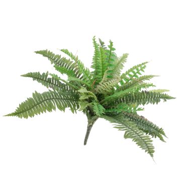 Artificial Boston fern SAMUEL, spike, green, 18"/45cm, Ø 24"/60cm