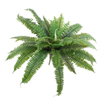 Artificial Boston fern SAMUEL, spike, green, 22"/55cm, Ø 31"/80cm