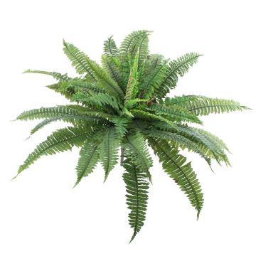 Artificial Boston fern SAMUEL, spike, green, 22"/55cm, Ø 3ft/90cm