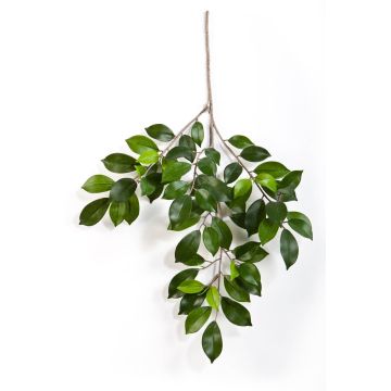Artificial Ficus Benjamini branch AJITH, green, 18"/45cm