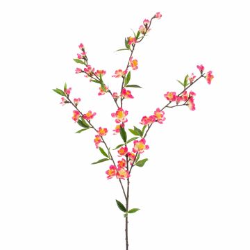 Decorative cherry blossom branch KATHRIN, flowering, cream-pink, 26"/65cm