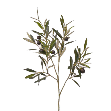 Decorative olive branch LHAMIN with fruits, 22"/55cm