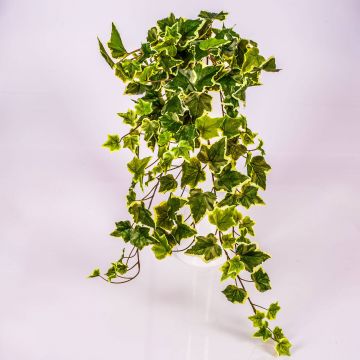 Artificial ivy plant MAJA on spike, green-white, 28"/70cm