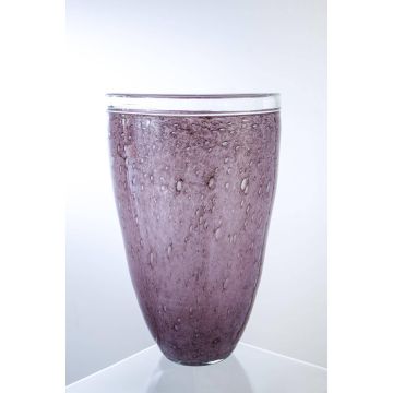 Vase / planter ALEXA, purple, handmade, 12.40"/31.5cm, Ø 8.46"/21.5cm