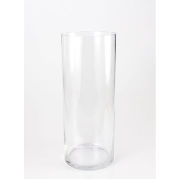 Cylinder vase SANSA AIR of glass, clear, 19.69"/50cm, Ø 7.87"/20cm