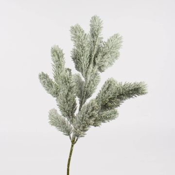 Plastic fir branch THOMAS, snow, 22"/55cm