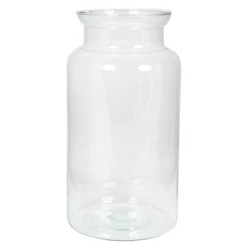 Flower vase KARIN OCEAN made of glass, clear, 14"/35cm, Ø7"/19cm