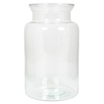 Flower vase KARIN OCEAN made of glass, clear, 12"/30cm, Ø7"/19cm