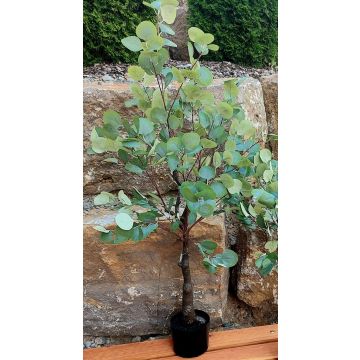 Artificial eucalyptus tree WISGARD, artificial trunk, green-grey, 6ft/180cm