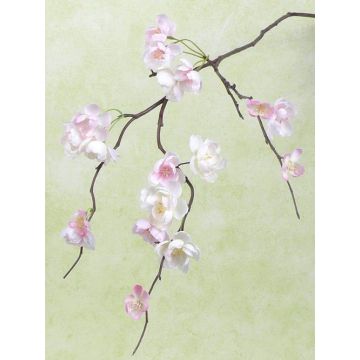 Decorative branch Japanese ornamental cherry KENZUKE, flowering, pink, 33"/85cm