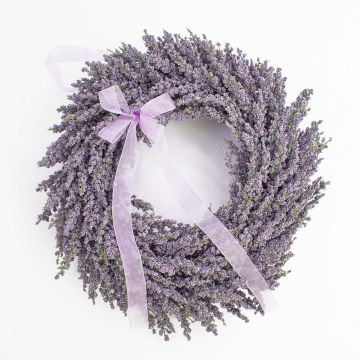 Decorative lavender wreath YLVIE, violet, Ø 16"/40cm