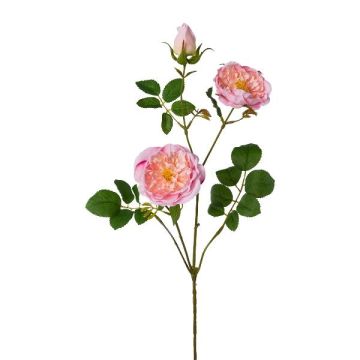 Artificial peony branch KROVEL, pink, 30"/75cm
