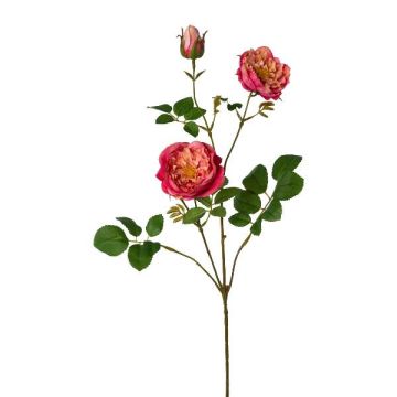 Artificial peony branch KROVEL, coral, 30"/75cm
