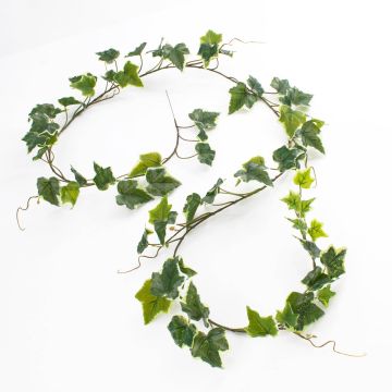 Decorative ivy garland MAJA, green-white, 6ft/180cm