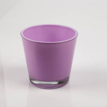 Flower pot/tea light holder RANA, lavender, 3.94" x 5.12" x 5.51" / 10x13x14cm 