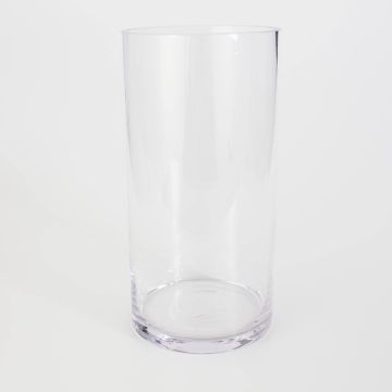 Cylindrical vase / Floor vase SANSA EARTH, clear, 9.8" / 25cm, Ø5.9" / 15cm