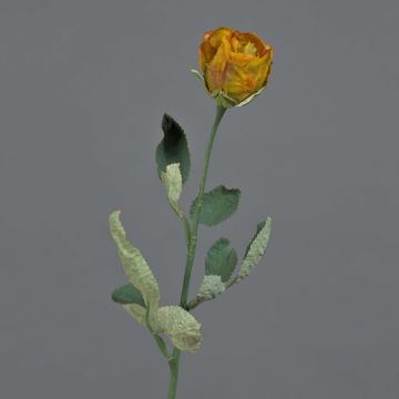 False rose FREIDA, Eco Collection, orange-yellow, 24"/60cm, Ø1.6"/4cm