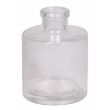 Glass bottle ORINOCO, transparent, 3.5"/8,8cm, Ø2.6"/6,7cm