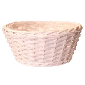 Planter basket NAZARIO, white, 5.1"/13cm, Ø10"/26cm
