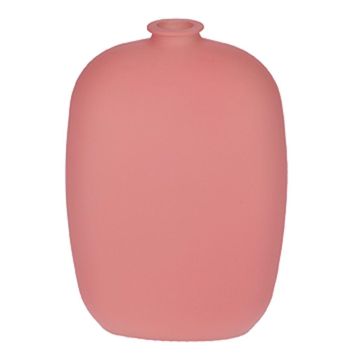 Glass meplat bottle PAISANTO, antique-pink-matt, 2.9"x1.4"x4.3"/7,5x3,5x11cm