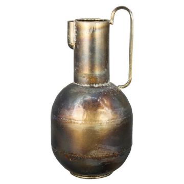 Carafe PERSEUS, metal, with handle, bronze, 14"/36cm, Ø7"/18cm