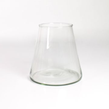 Flower vase / tapered glass vase MAX, clear, 6.3"/16cm, Ø3.9"/10cm
