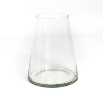 Flower vase / tapered glass vase MAX, clear, 7.9"/20cm, Ø3.9"/10cm