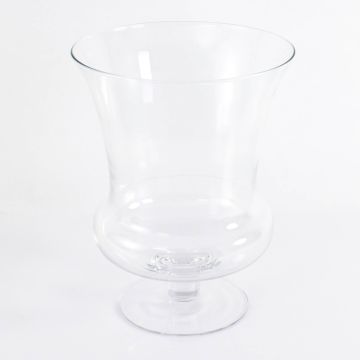 Goblet vase / flower glass vase CATANIA, clear, 14"/35cm, Ø 11"/27cm