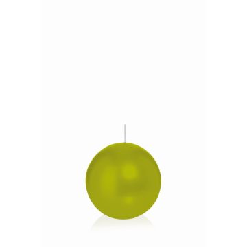 Ball candle MAEVA, green, Ø2.4"/6cm, 10h - Made in Germany