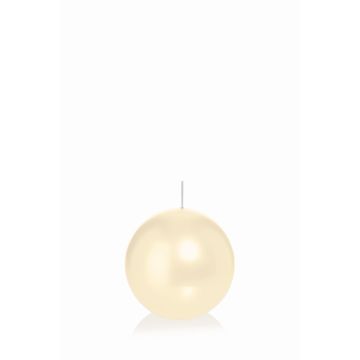 Ball candle MAEVA, cream, Ø2.4"/6cm, 10h - Made in Germany