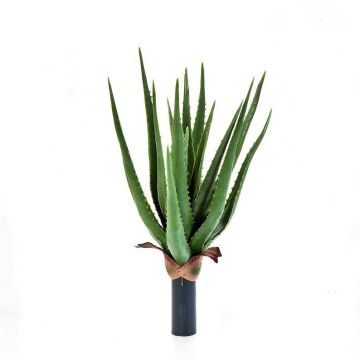 Decorative Aloe Vera ALEYNA on spike, green, 16"/40cm, Ø 10"/25cm