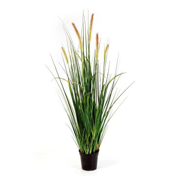 Artificial foxtail grass FEHMI with panicles, green, 3ft/95cm