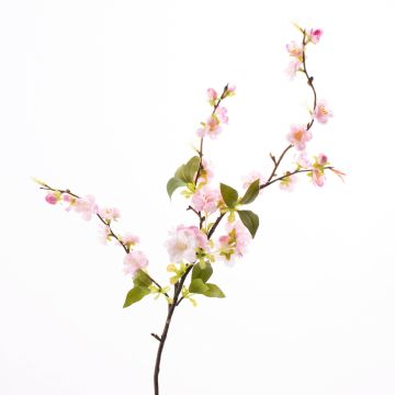 Decorative cherry blossom branch VALESKA, flowering, pink, 33"/85cm