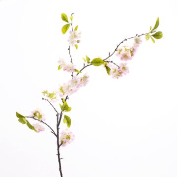 Decorative cherry blossom branch VALESKA, flowering, pink, 3ft/105cm